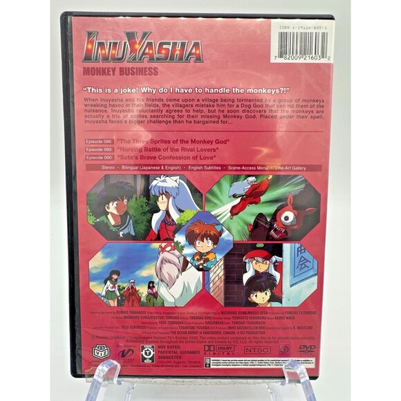 InuYasha Volume 30 Monkey Business DVD Anime – VIZ Video - Picture 2 of 4